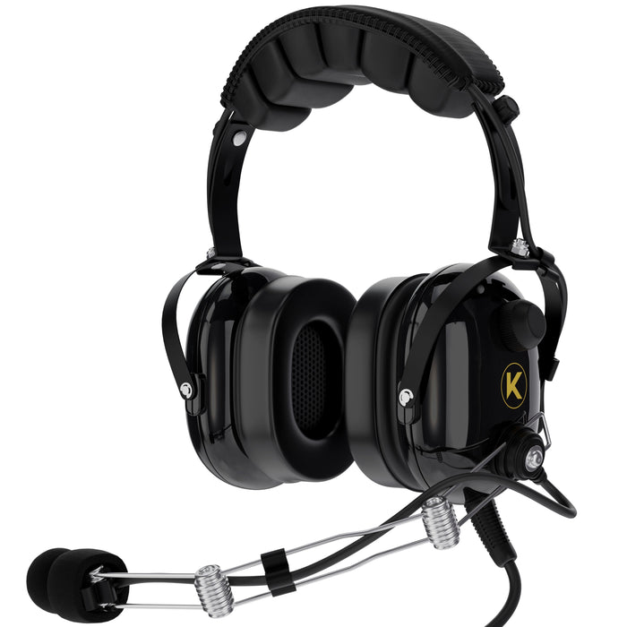 KORE P1 General Aviation Headset (Mono), Dual GA Plugs