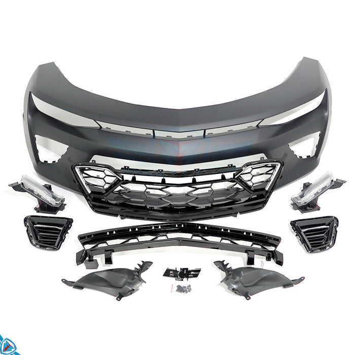 2016-2018 Chevrolet Camaro SS (6th Gen) 50th Anniversary Special Edition Style Front Bumper Conversion Kit - Prop and Piston