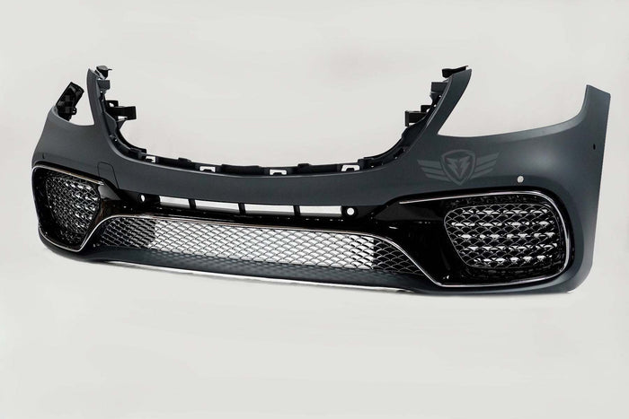 2018 - 2020 Mercedes Benz (W222) Facelift S - Class to S65 AMG Style Front Bumper Conversion Kit - Prop and Piston
