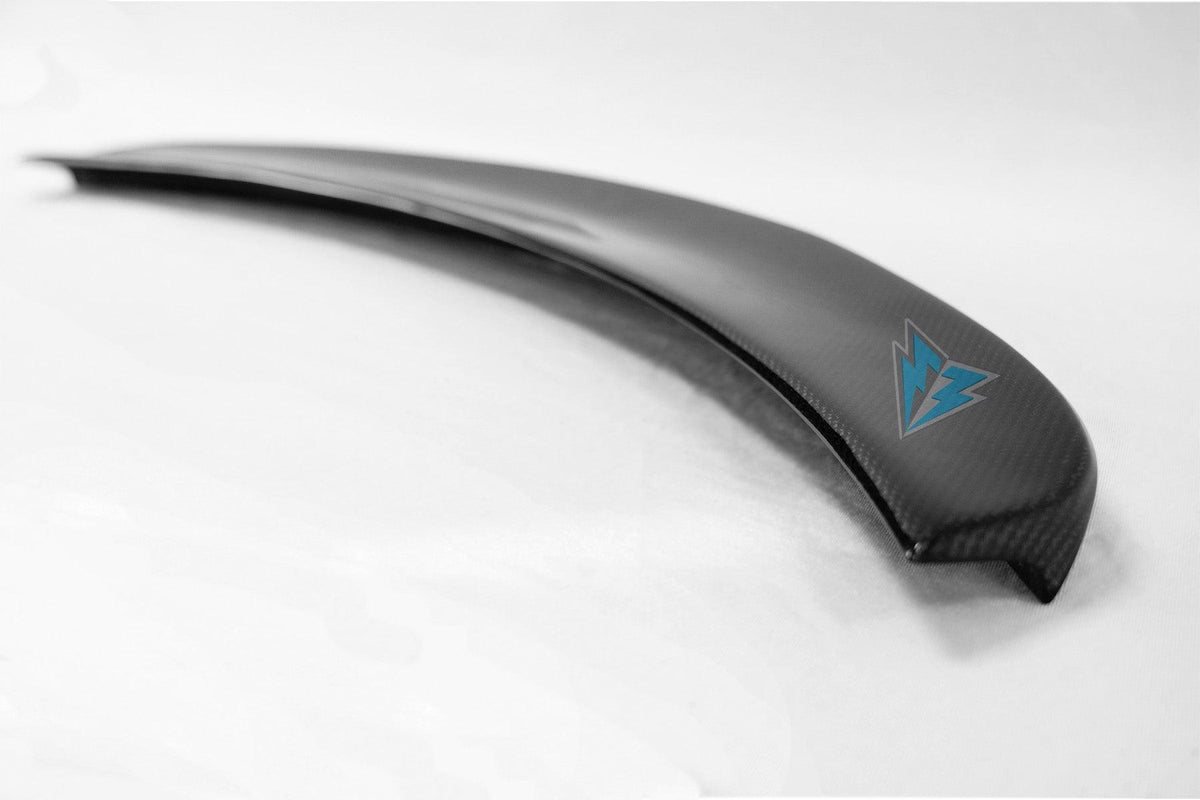 FYBR Tesla Model S TS Genuine Carbon Fiber Trunk Spoiler - Prop and Piston
