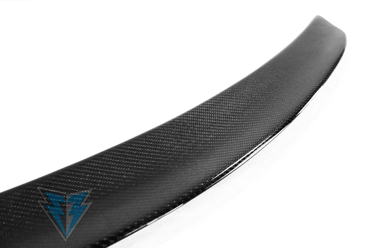FYBR Tesla Model S TS Genuine Carbon Fiber Trunk Spoiler - Prop and Piston