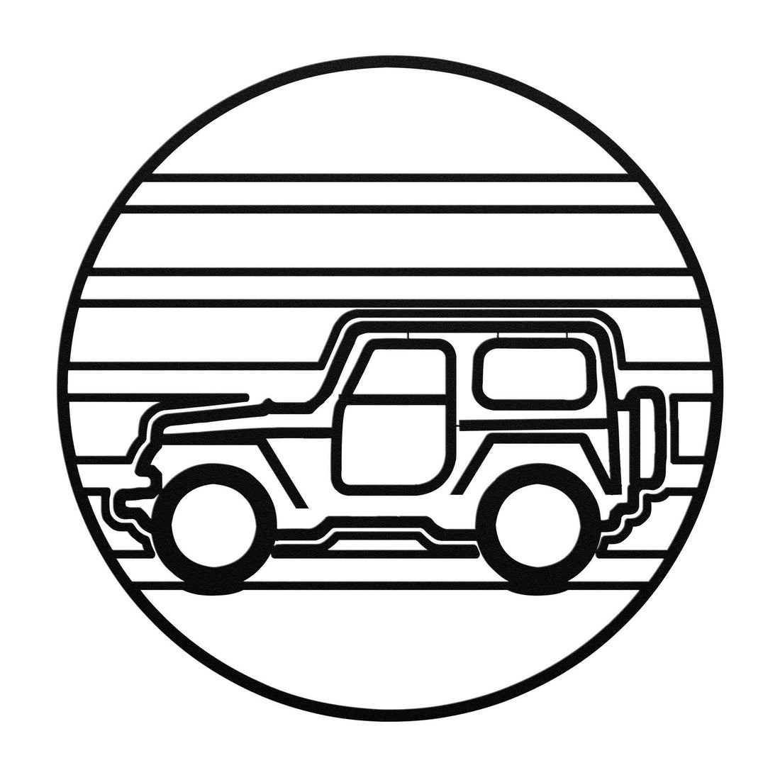 4x4 sunset metal wall art 4 x 4 Sunset - Prop and Piston