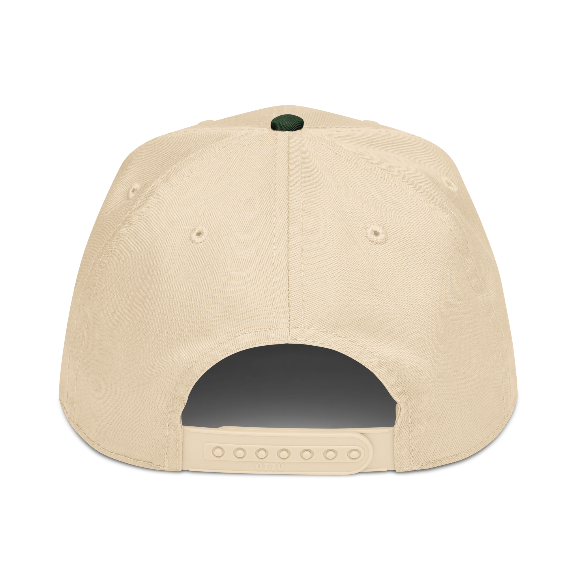 Back view of Rocket Scientist Aviation Hat showcasing adjustable snap closure and structured design.