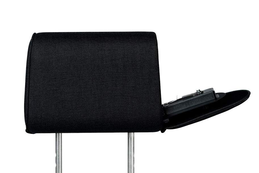 The Vulcan Headrest Safe biometric lock steel security safe for trucks and SUVs
