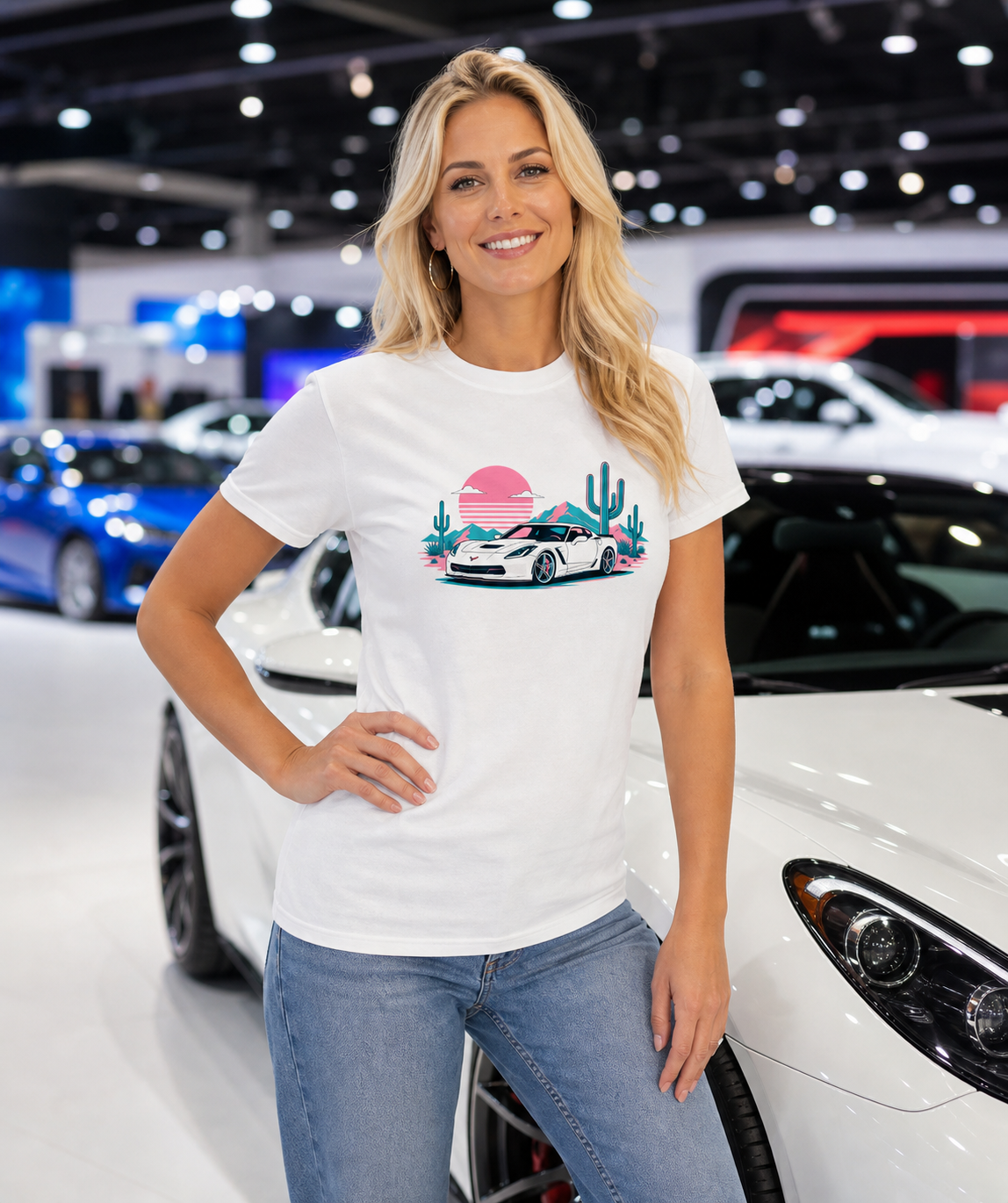 Retro Corvette T-Shirt – Vintage American Sports Car Graphic Tee