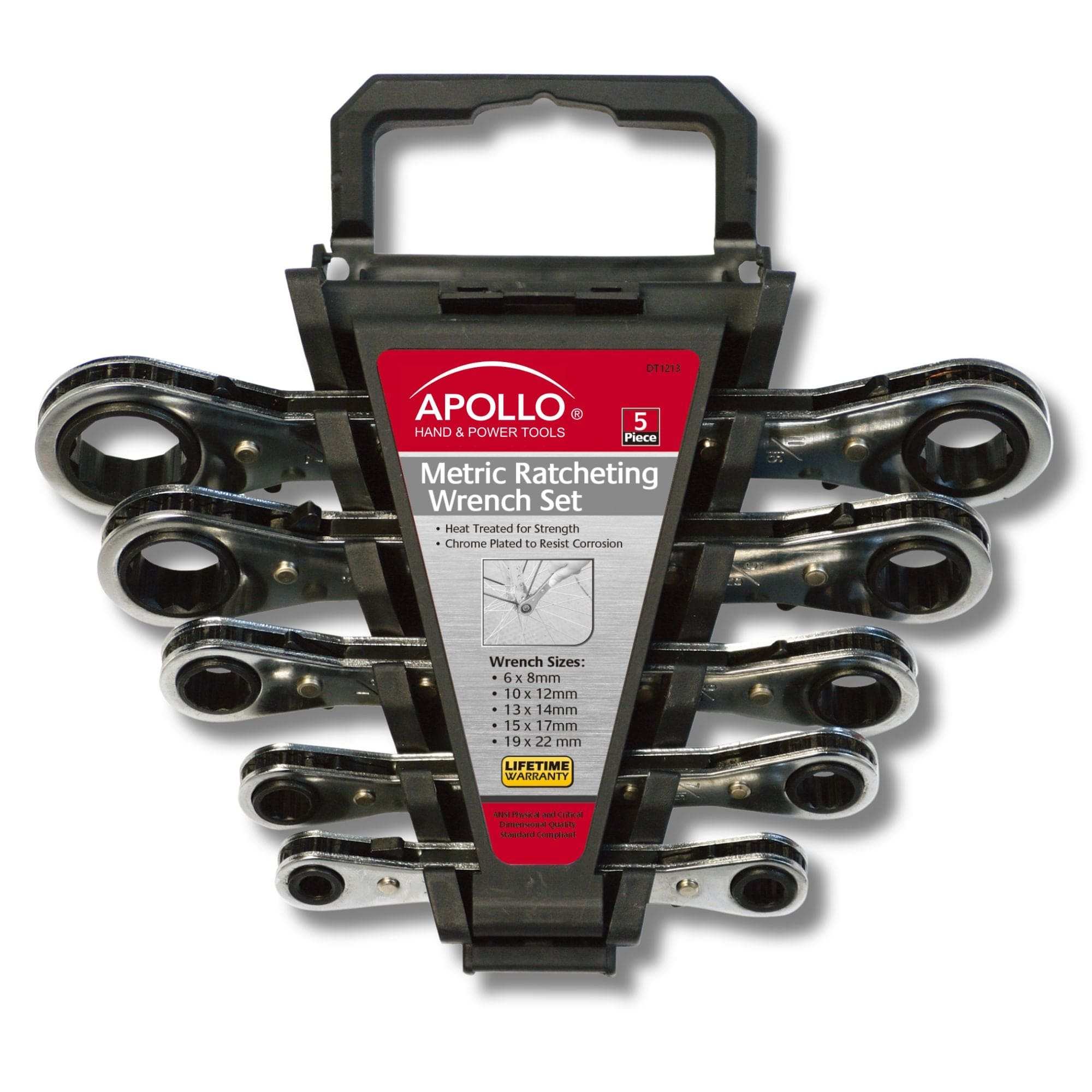 5 Ratcheting Wrenches - Metric - DT1213 - Prop and Piston