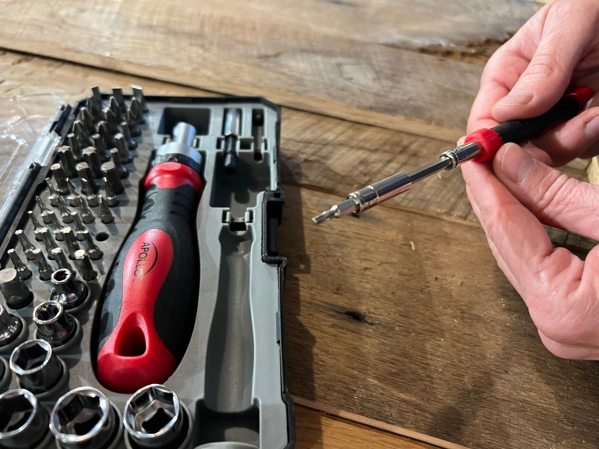 55 Piece Metric Tool Set with Ratcheting Bit Driver, Precision Bit Driver and Bit Assortment - DT5024 - Prop and Piston