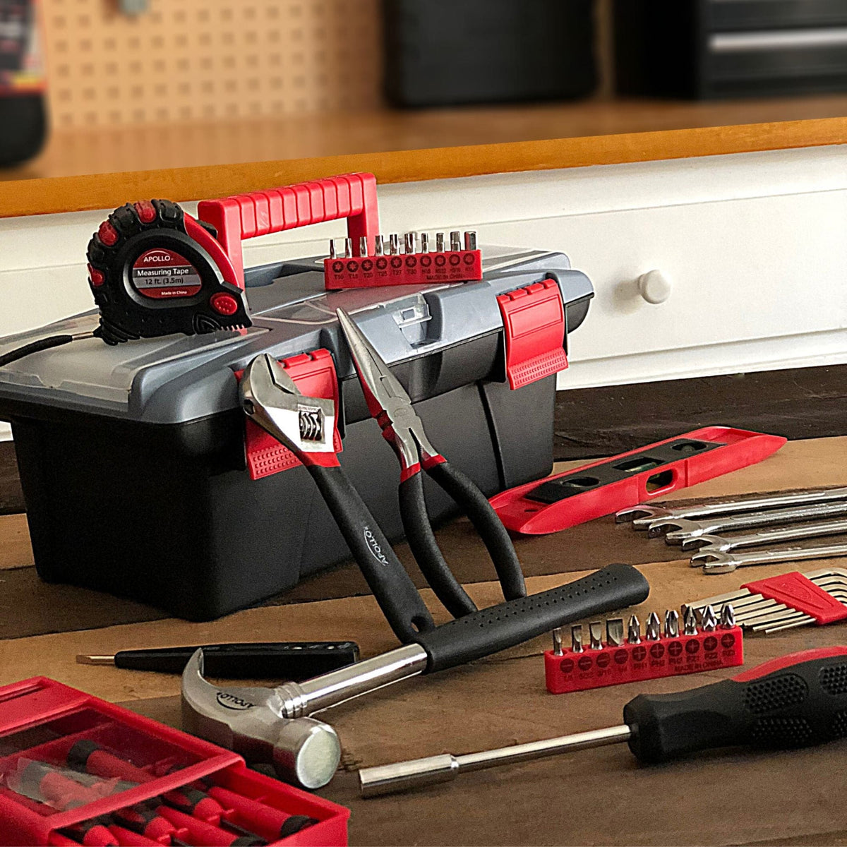 53 Piece Household Tool Kit with Tool Box - DT9773 - Prop and Piston