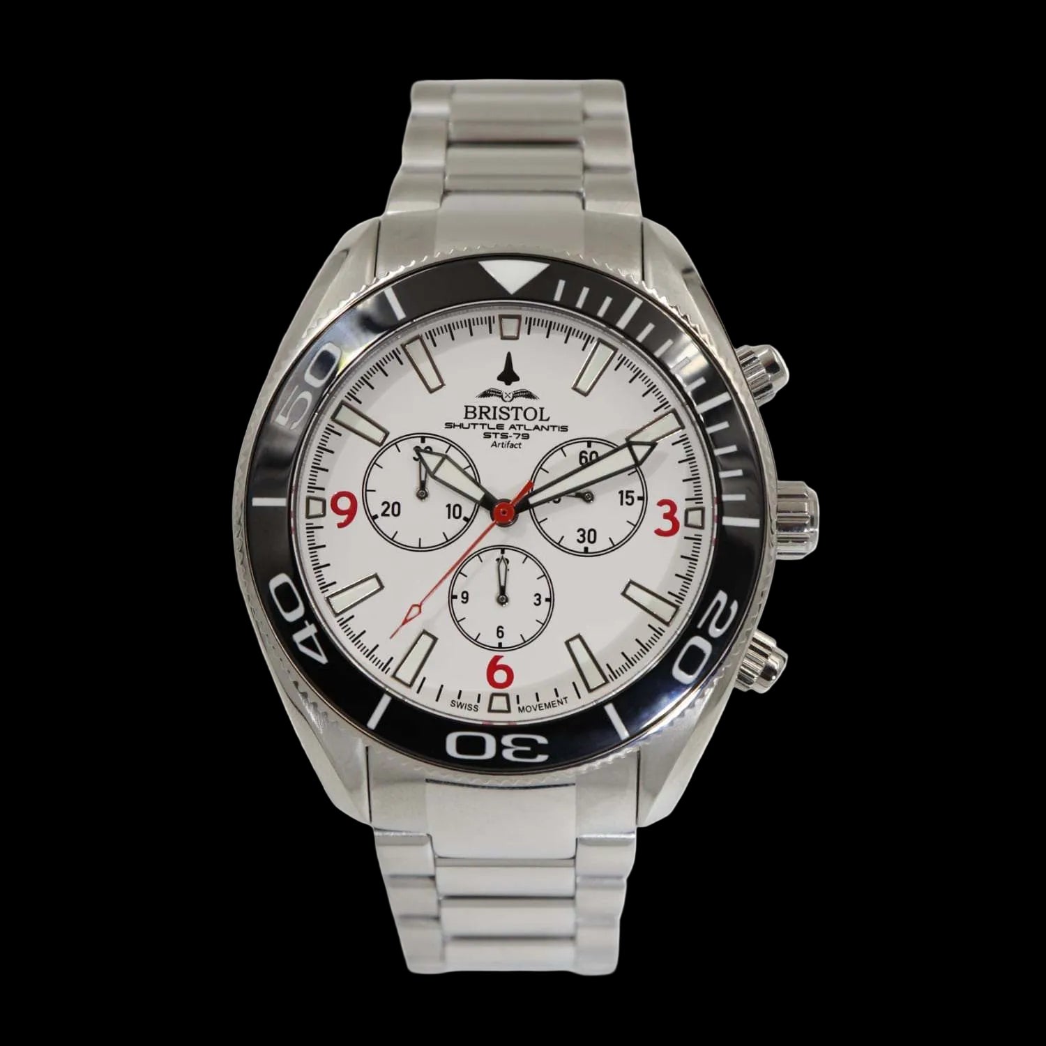 Space Shuttle Atlantis Tribute - Stainless Steel with White Dial