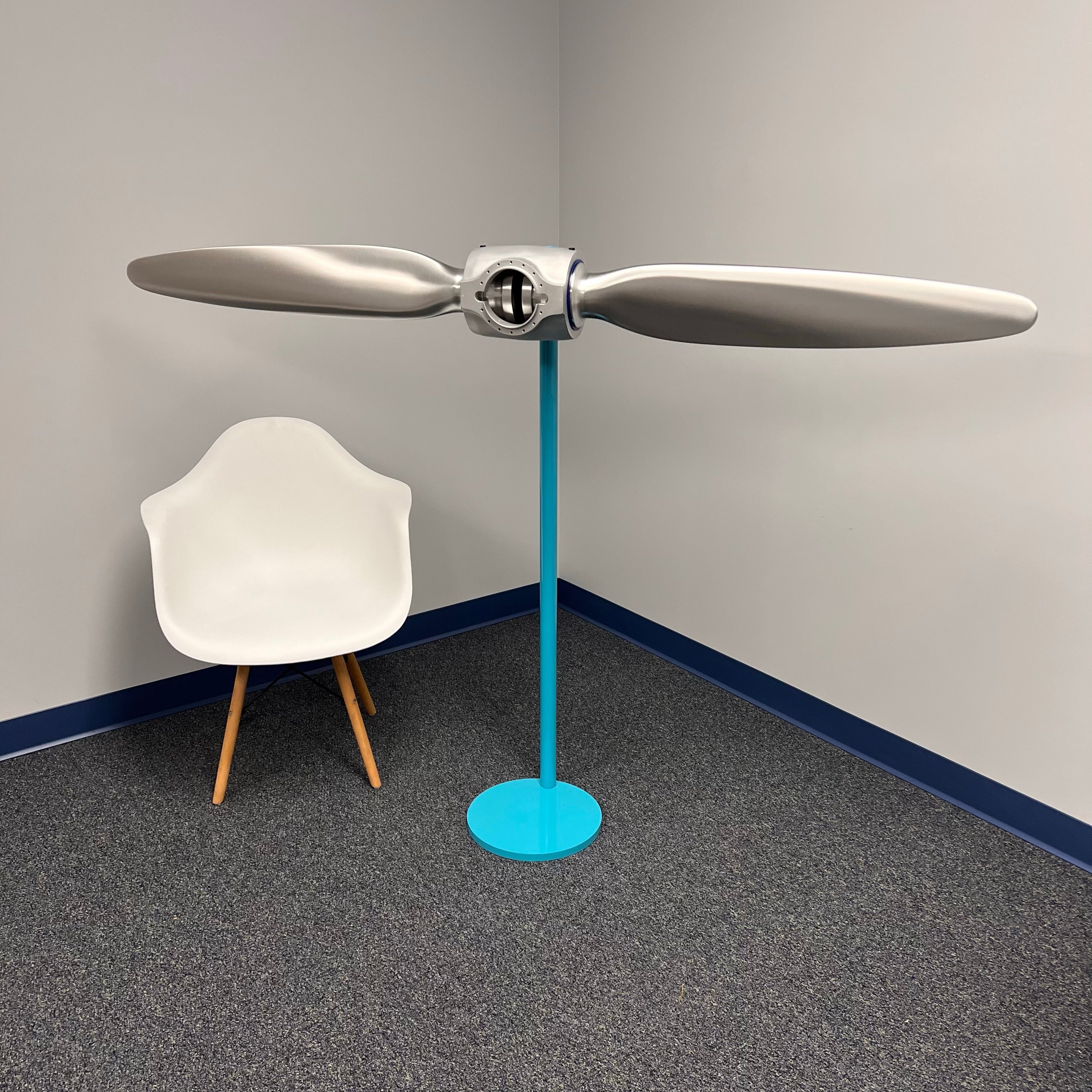 2-Bladed McCauley Cessna 70" Brushed Aluminum Airplane Propeller Wall Display