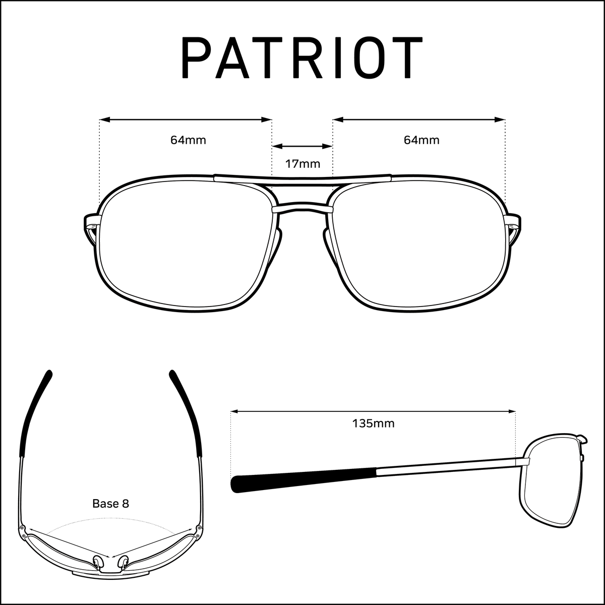 Patriot MACH | Pilot Sunglasses