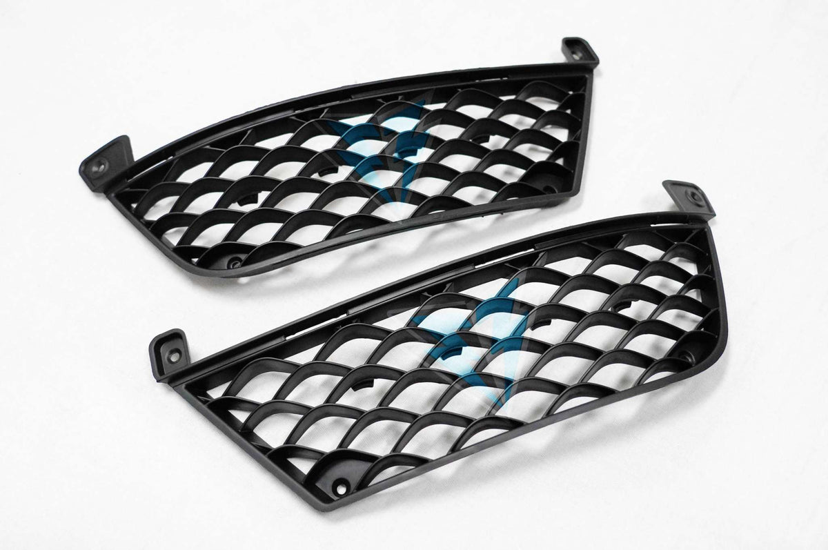 2012-2014 Mercedes Benz W204 facelift C63 AMG style front bumper conversion kit on stock C63 AMG front end