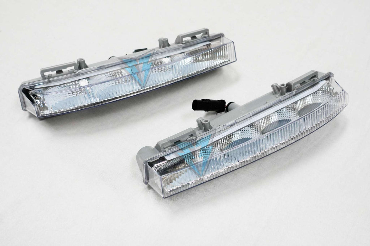 2012-2014 Mercedes Benz W204 facelift C63 AMG style front bumper conversion kit on stock C-Class