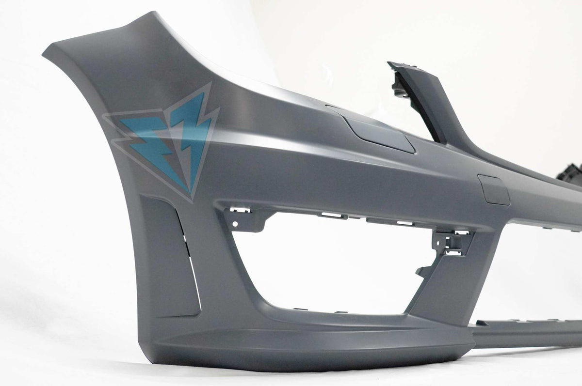 2012-2014 Mercedes Benz W204 facelift C63 AMG style front bumper stock image