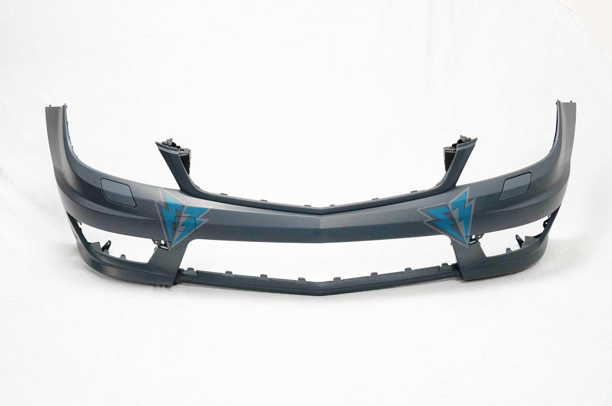 2012-2014 Mercedes Benz W204 facelift C63 AMG style front bumper conversion kit on C-Class sedan