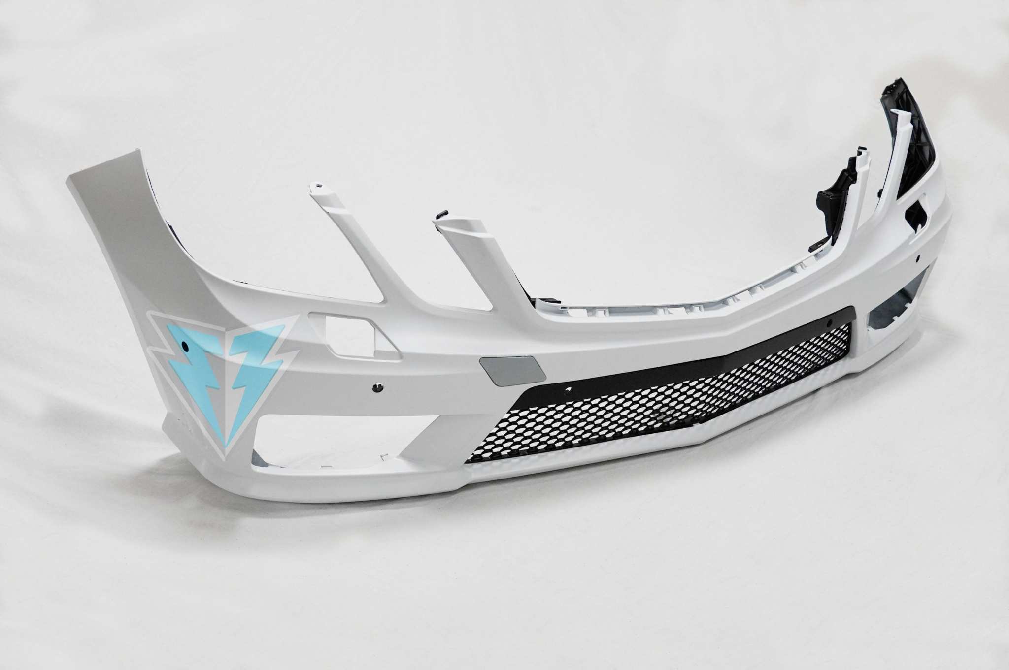 2010-2013 Mercedes Benz (W212) Pre-Facelift E63 AMG Style Front Bumper Conversion Kit (DRL Included) - Prop and Piston