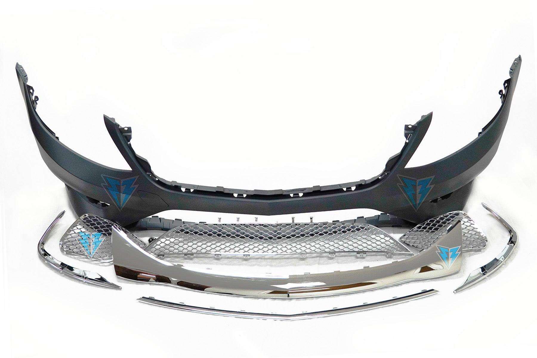 2014-2017 Mercedes Benz (W222) Pre-Facelift S-Class to S63 / S65 AMG Style Front Bumper Conversion Kit - Prop and Piston
