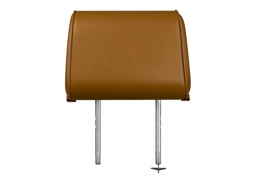The Vulcan Headrest Safe biometric steel lock for trucks and SUVs installed on a car seat