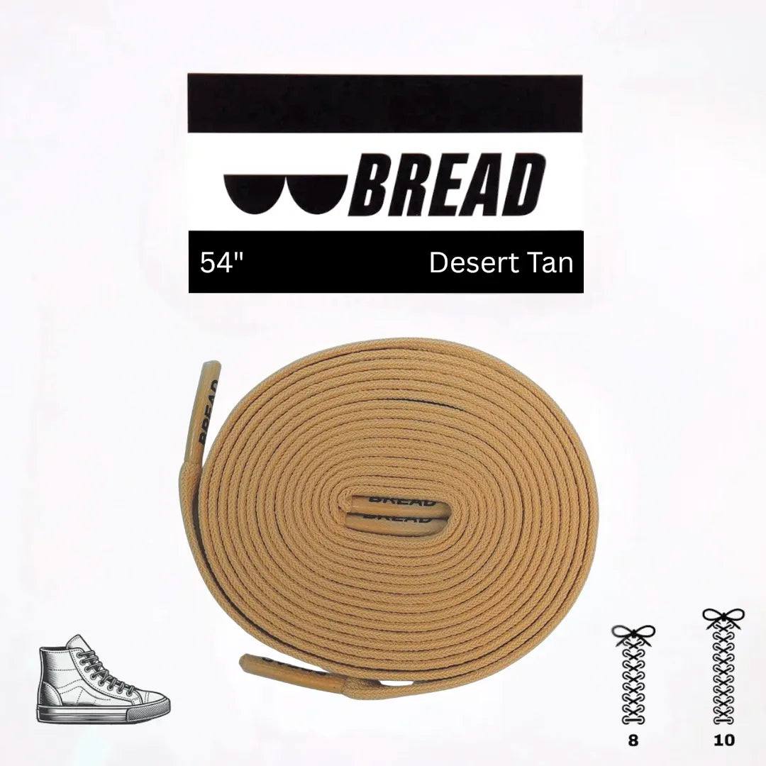 Bread Laces Desert Tan stretchy shoelaces for easy slip-on shoes