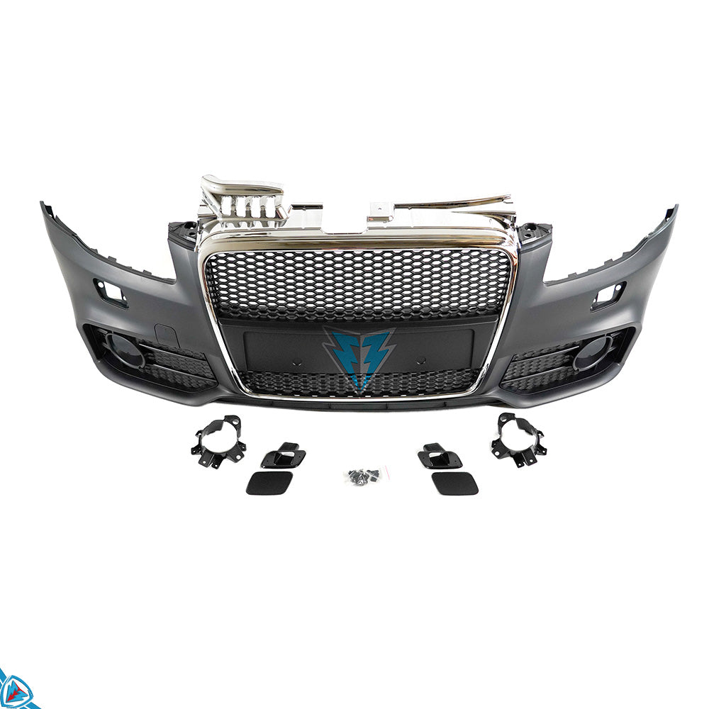 2005-2008 Audi A4 / S4 (B7) to RS4 Style Front Bumper Conversion Kit - Prop and Piston