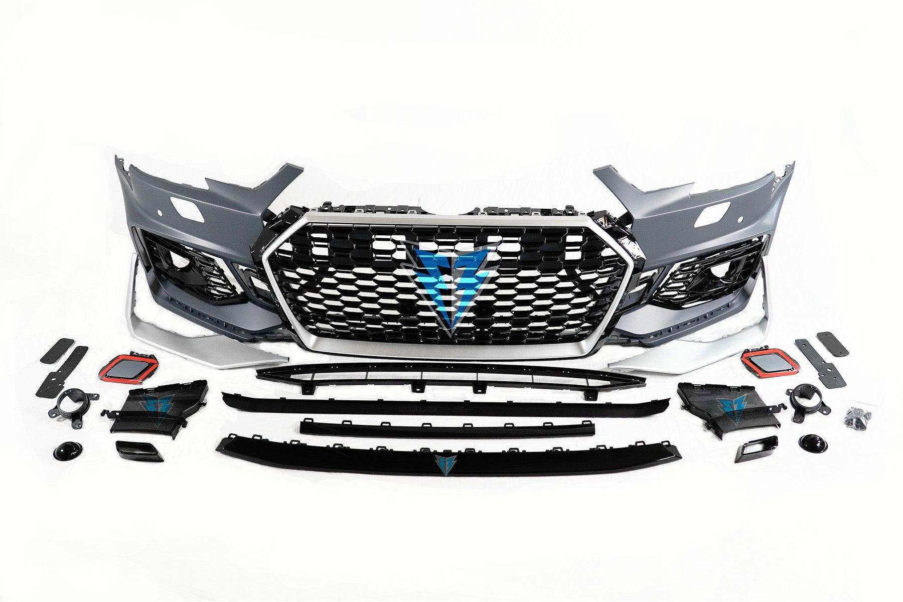 2017-2019 Audi A4 / S4 (B9) to RS4 Style Front Bumper Conversion Kit - Prop and Piston