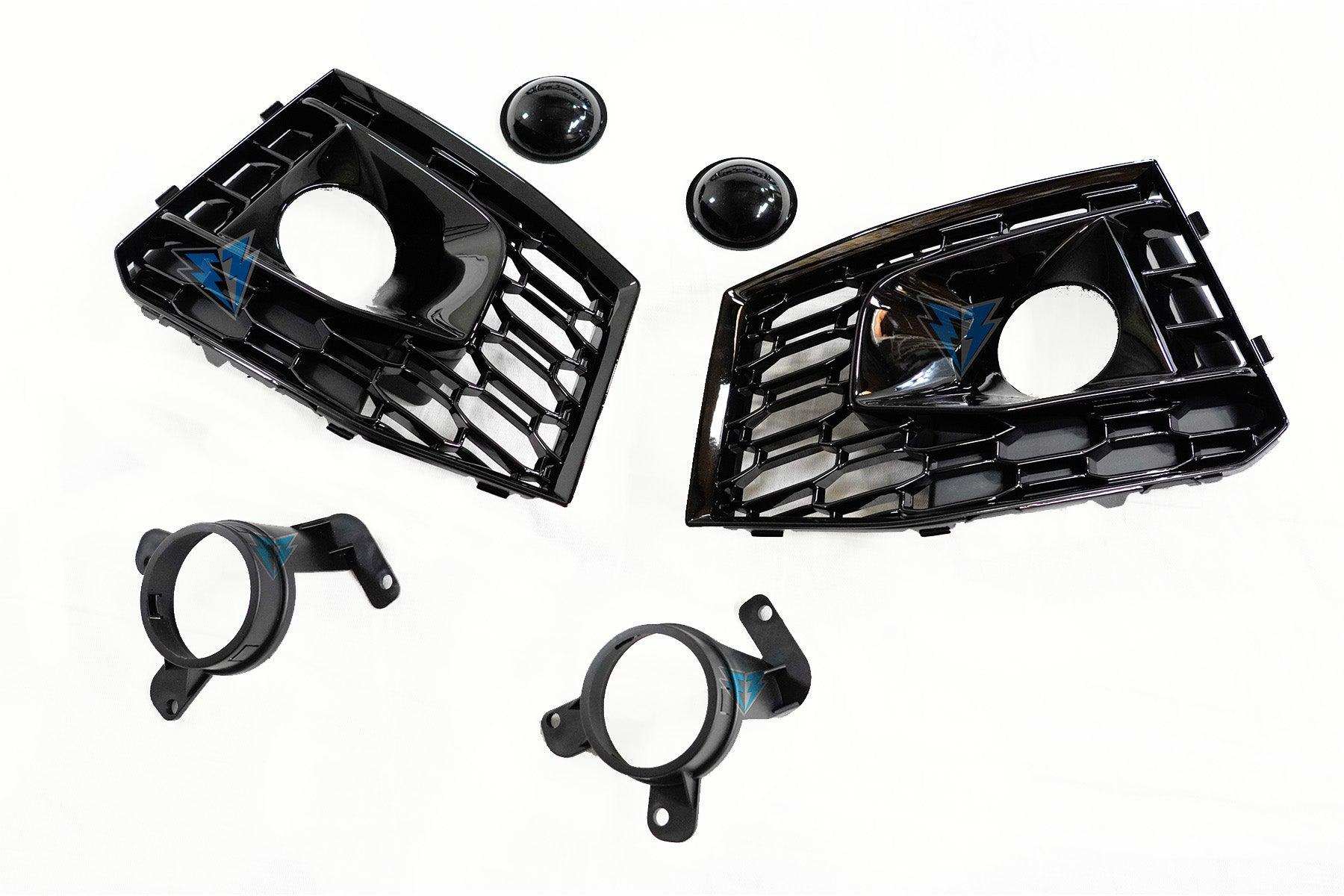 2017-2019 Audi A4 / S4 (B9) to RS4 Style Front Bumper Conversion Kit - Prop and Piston