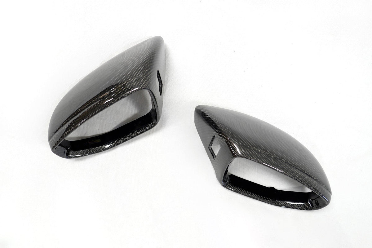 2020+ Audi E-Tron GT Genuine Carbon Fiber Mirror Covers | FYBR Aerodynamics - Prop and Piston