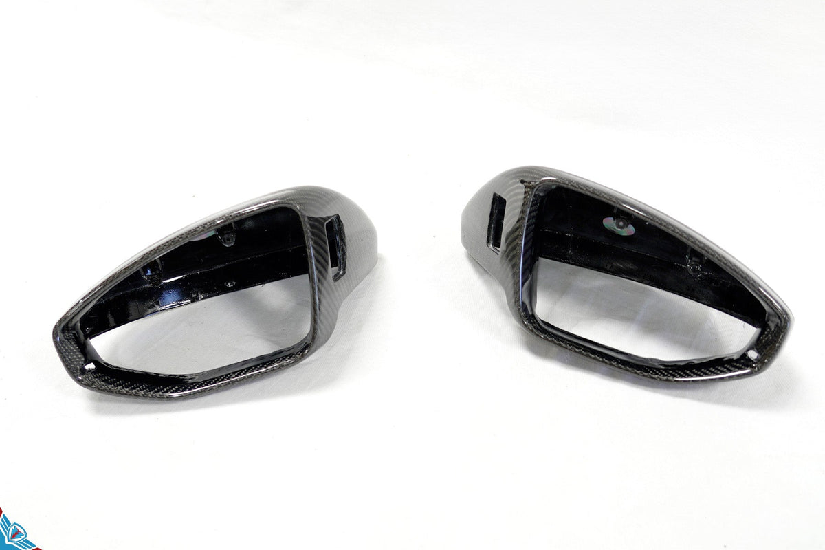 2020+ Audi E-Tron GT Genuine Carbon Fiber Mirror Covers | FYBR Aerodynamics - Prop and Piston