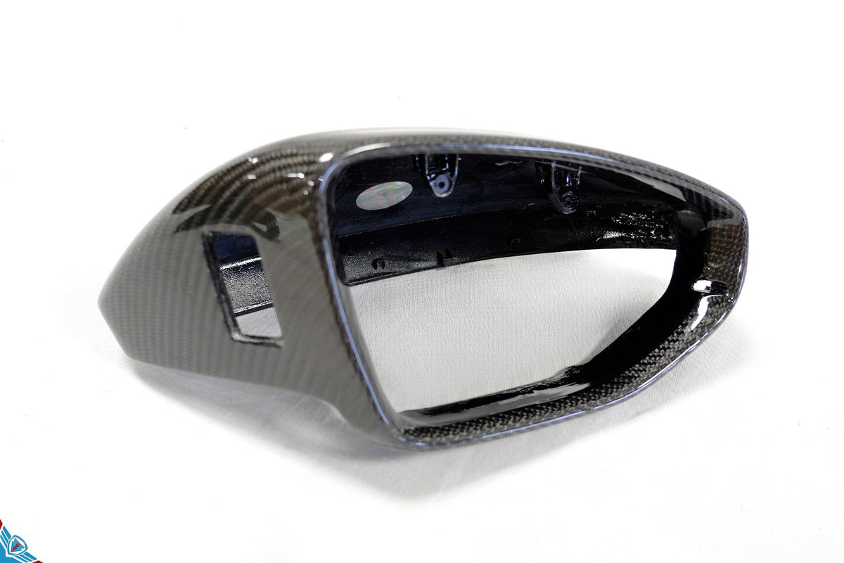 2020+ Audi E-Tron GT Genuine Carbon Fiber Mirror Covers | FYBR Aerodynamics - Prop and Piston