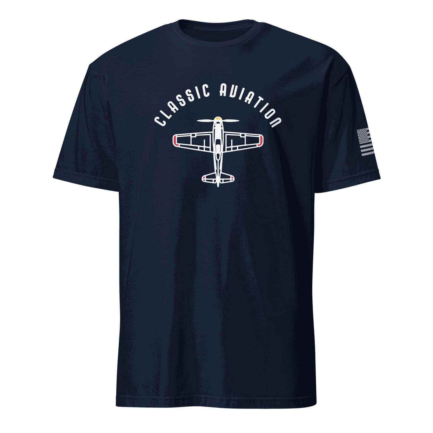 Aviation tee shirts for Pilots Vintage Airplane Silhouette Shirt - Prop and Piston