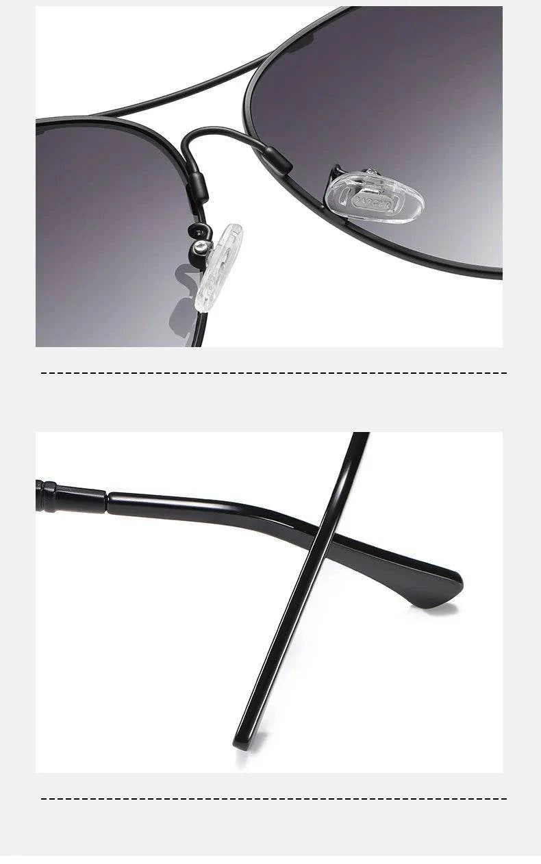 BARCUR Polarized Pilot Sunglasses for Men – Stylish Anti Blue Light UV400 Protection Gradient Mirror Lens Stainless Steel Trendy Frame – Fashion Aviator Sun Glasses for Men Ideal for Driving Travel Summer & Outdoor Activities - Prop and Piston