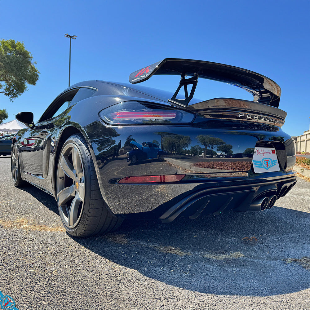 2017-2025 Porsche 718 Boxster & Cayman (982) GT4 Style Polypropylene Rear Diffuser | E3Tuning