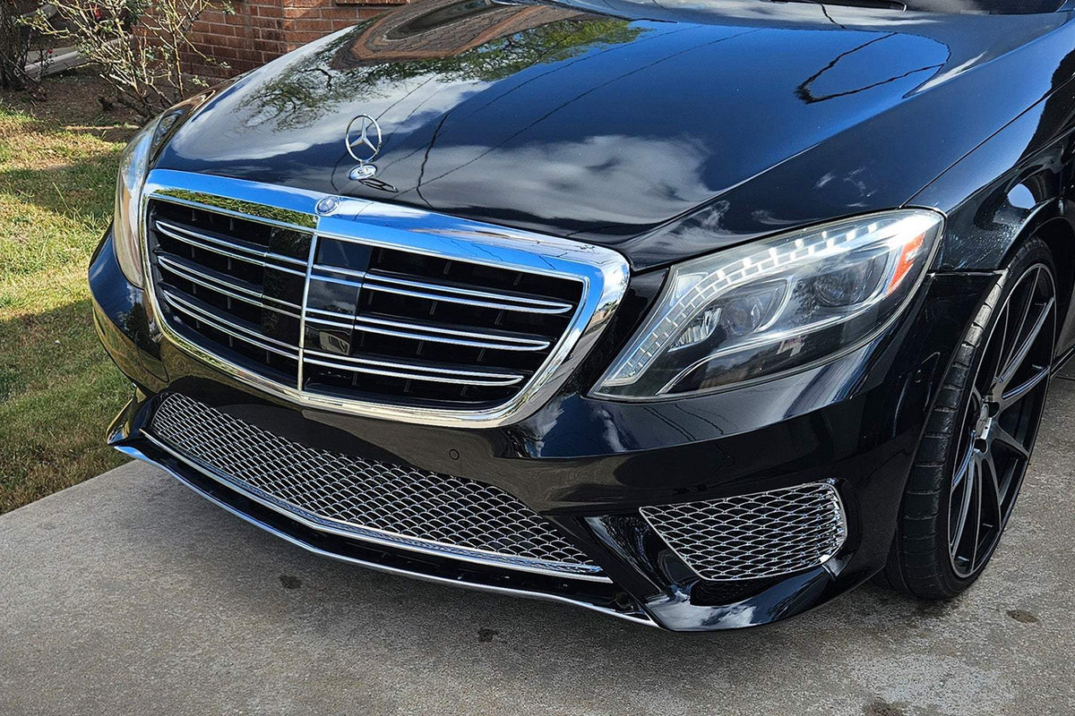 2014-2017 Mercedes Benz (W222) Pre-Facelift S-Class to S63 / S65 AMG Style Front Bumper Conversion Kit - Prop and Piston