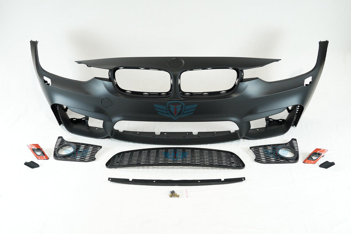 2012-2018 BMW 3 Series (F30/F31) M3 Style Front Bumper Conversion Kit - Prop and Piston