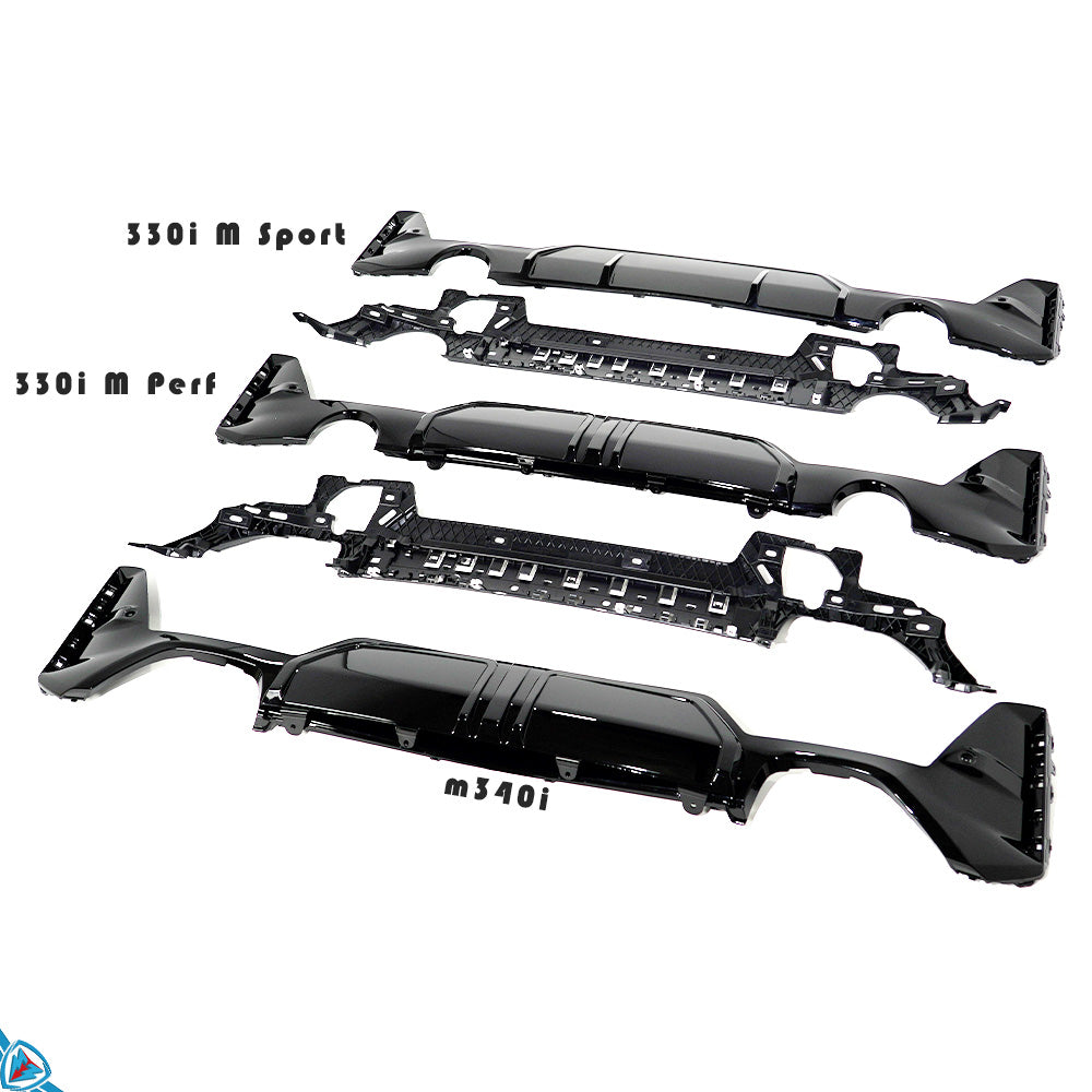 2023-2025 BMW LCI 3 Series (G20) M Sport Style Rear Bumper Conversion Kit - Prop and Piston