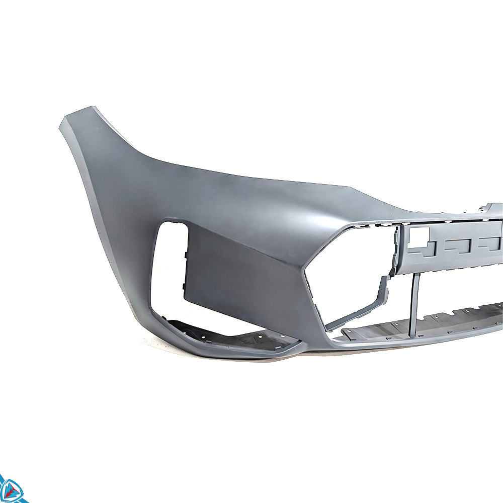 2023-2025 BMW LCI 3 Series G20 M Sport front bumper conversion kit installed on sedan