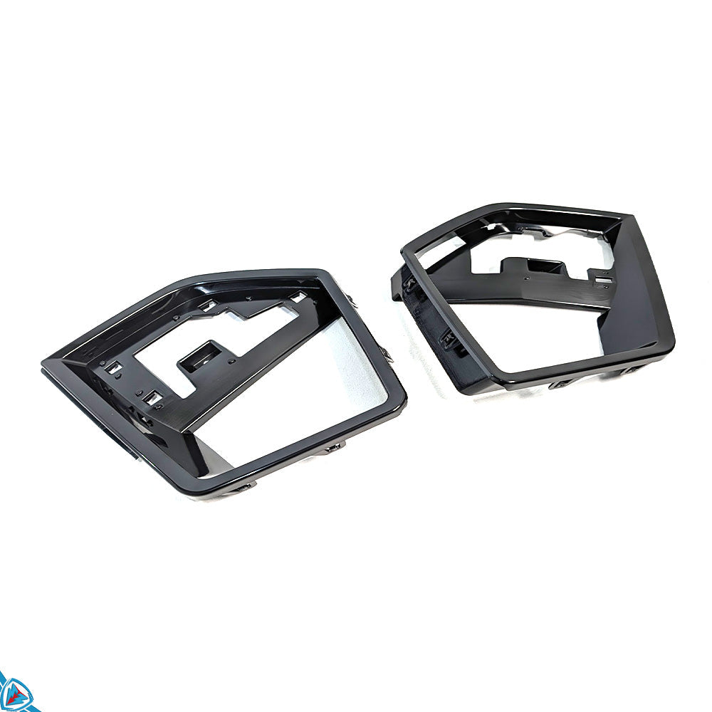2023-2025 BMW LCI 3 Series G20 M Sport front bumper conversion kit installed on sedan