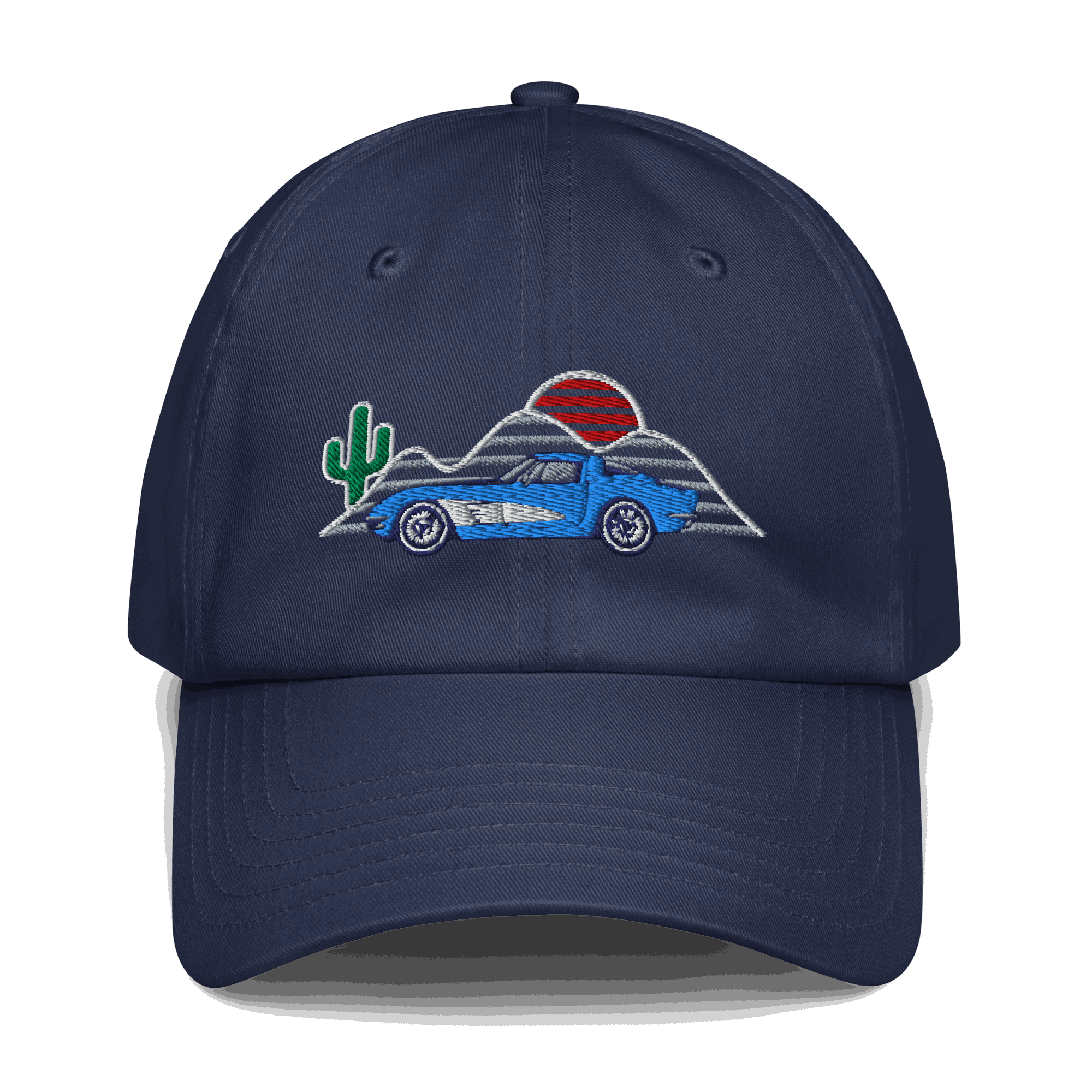 C1 Corvette Sunset Hat – Classic Automotive Hat for Vintage Vette Fans - Prop and Piston
