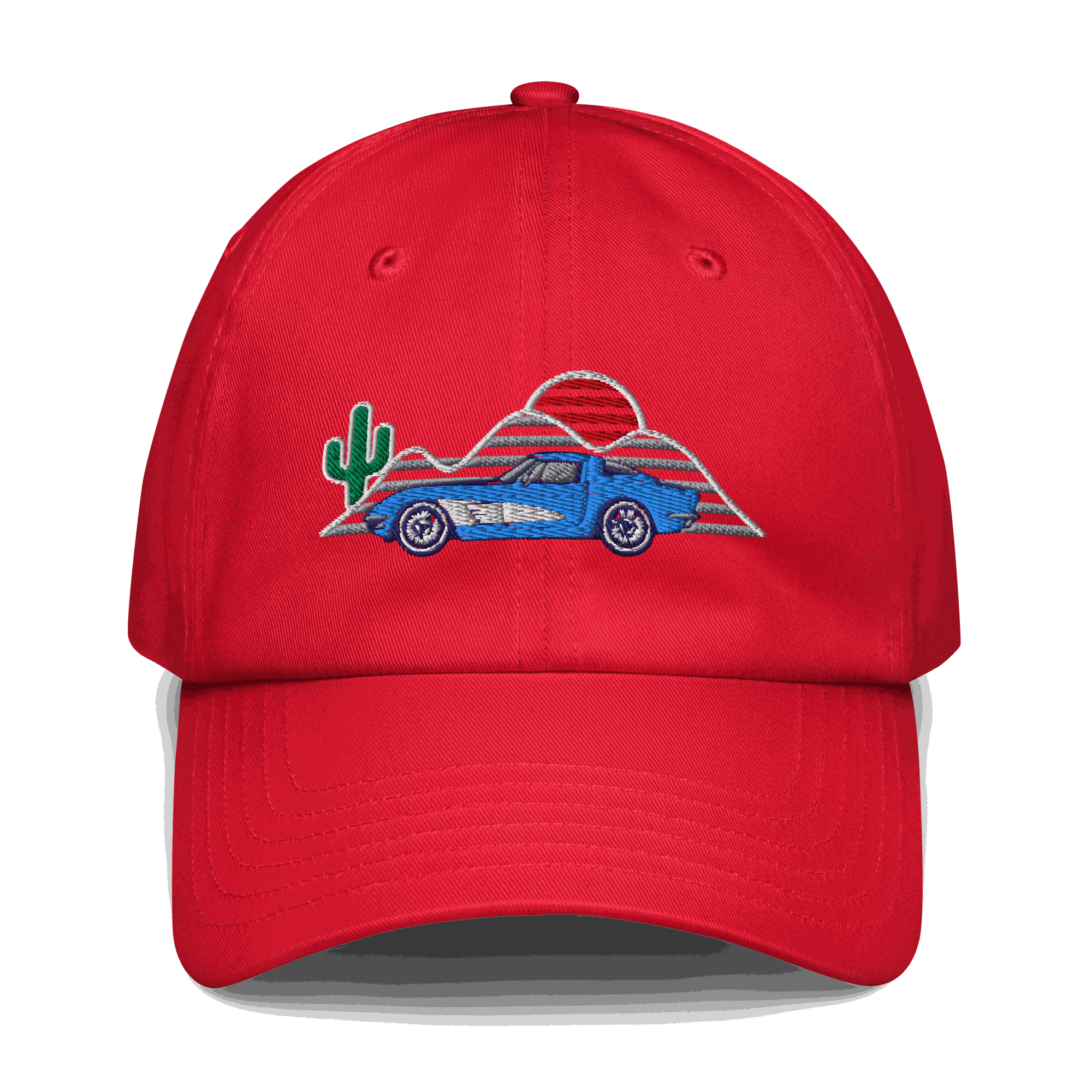 C1 Corvette Sunset Hat – Classic Automotive Hat for Vintage Vette Fans - Prop and Piston