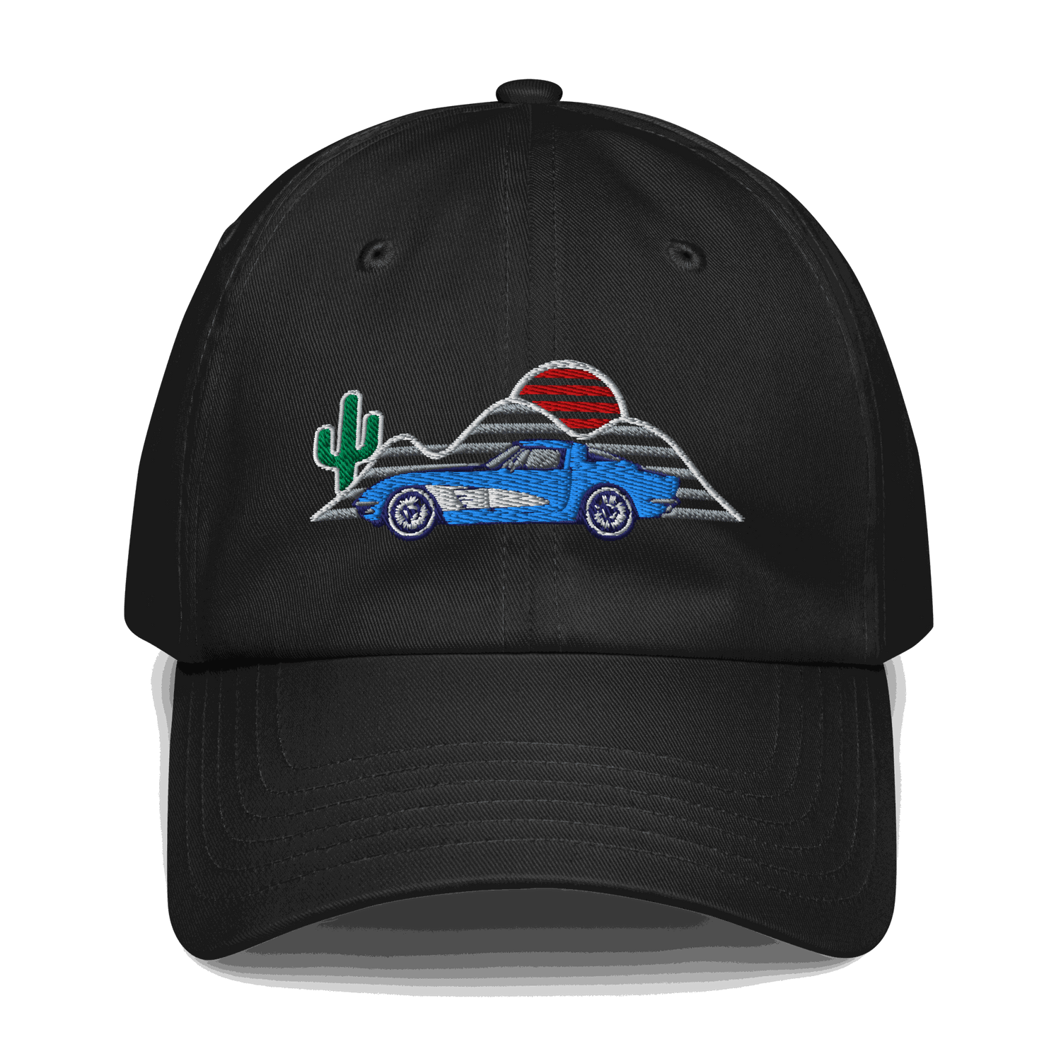 C1 Corvette Sunset Hat – Classic Automotive Hat for Vintage Vette Fans - Prop and Piston