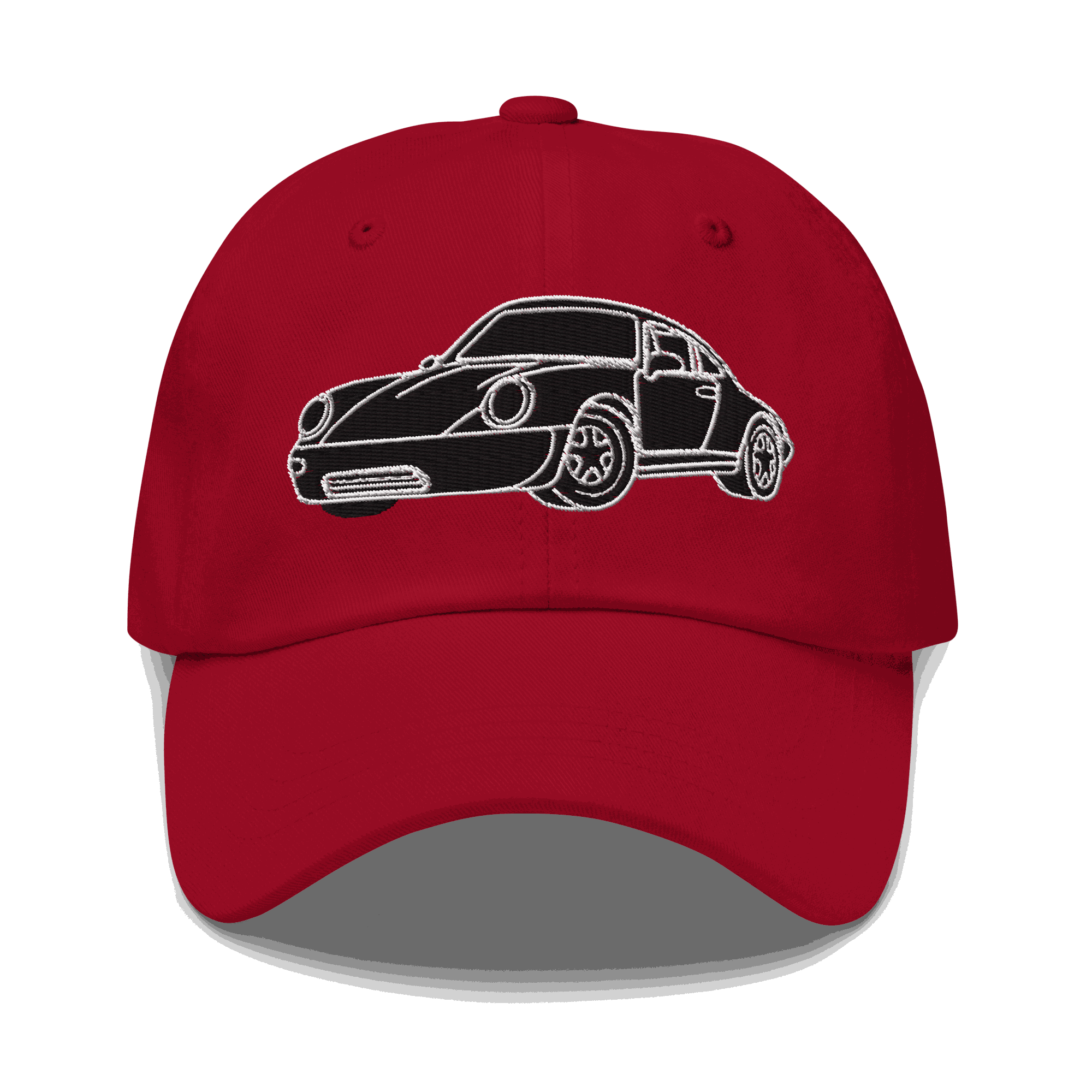 911 Black Racer Dad Hat black twill adjustable cap with embroidered 911 logo