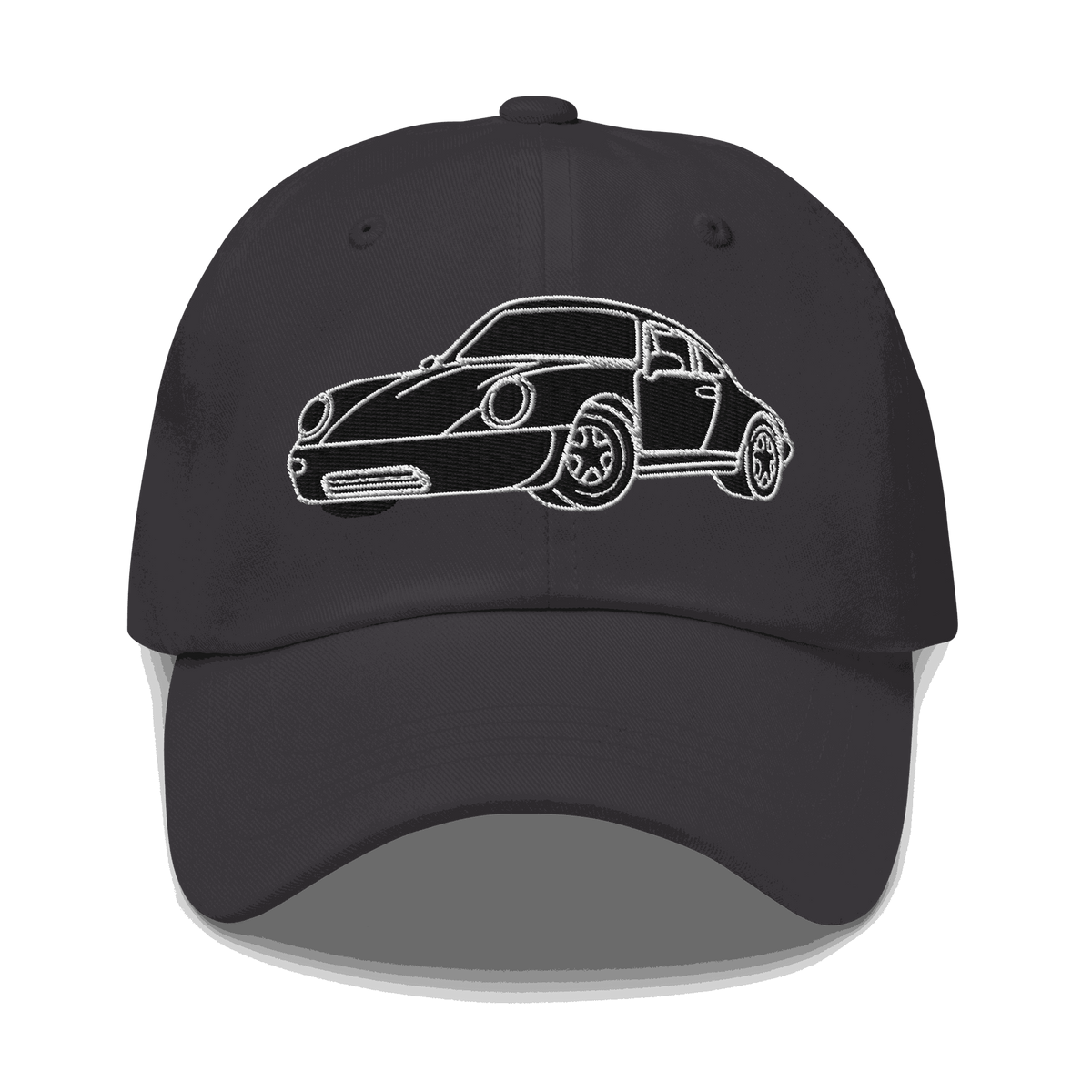 911 Black Racer Dad Hat embroidered black unstructured adjustable motorsport cap