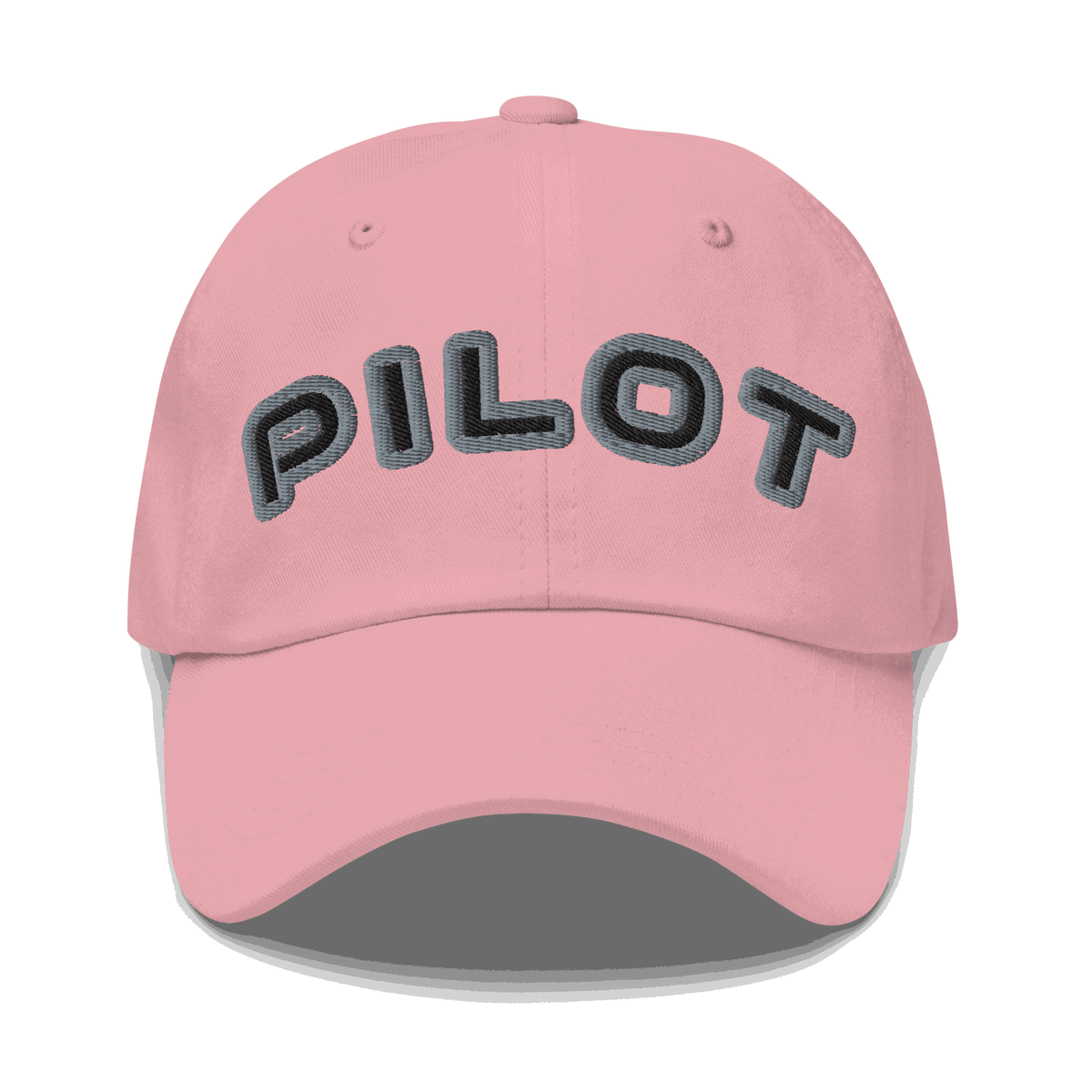 Stylish pilot hat adjustable aviation cap with embroidered eyelets in multiple colors