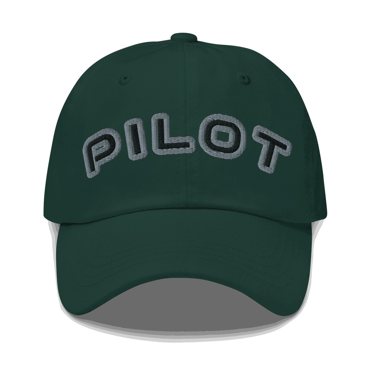 Stylish Pilot Hat adjustable aviation cap made of breathable chino cotton twill with embroidered eyelets and antique buckle strap