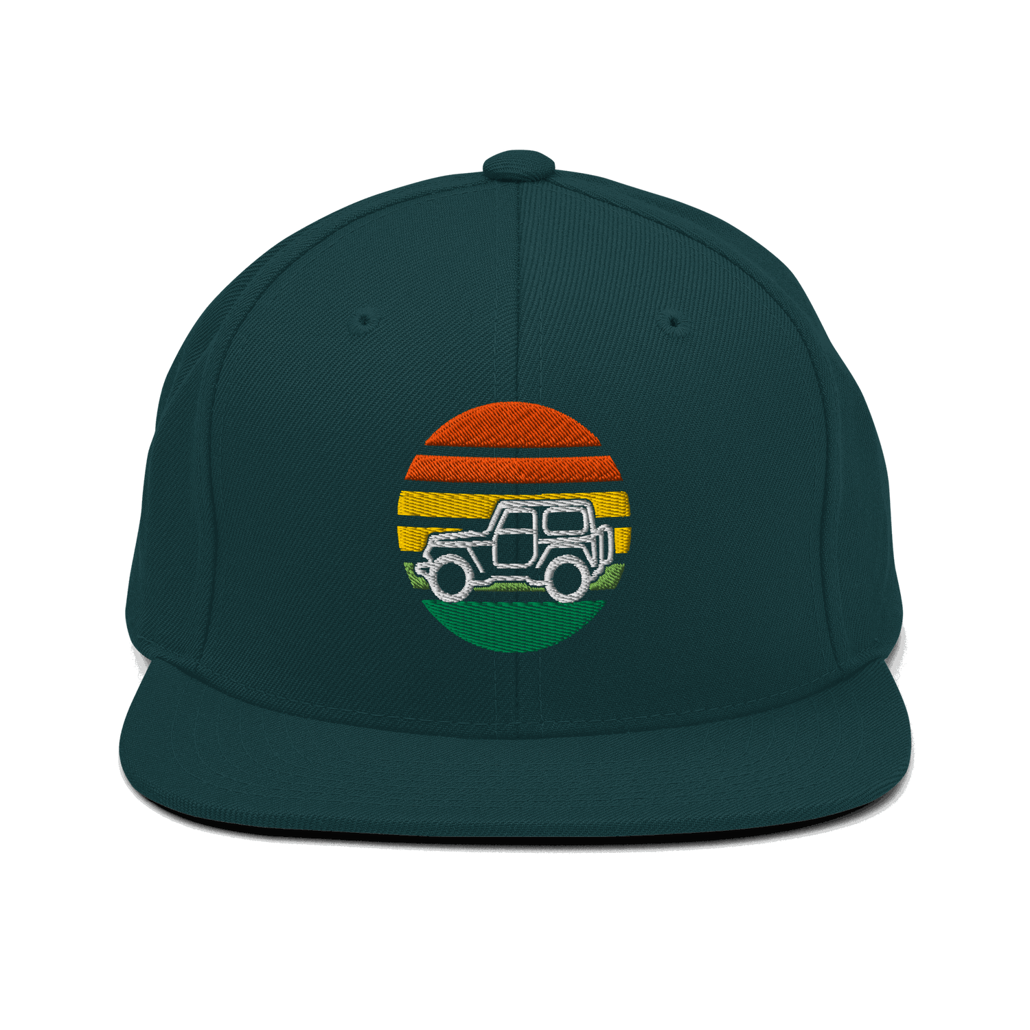 Automotive Hat 4 x 4 Embroidered Retro Snapback