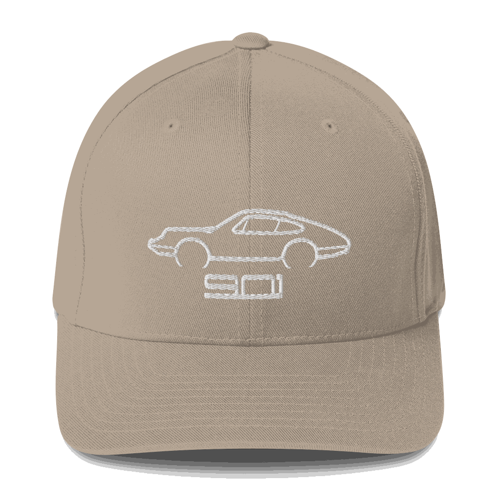 Nine Eleven Cap beige hat with embroidered classic 901 sports car design