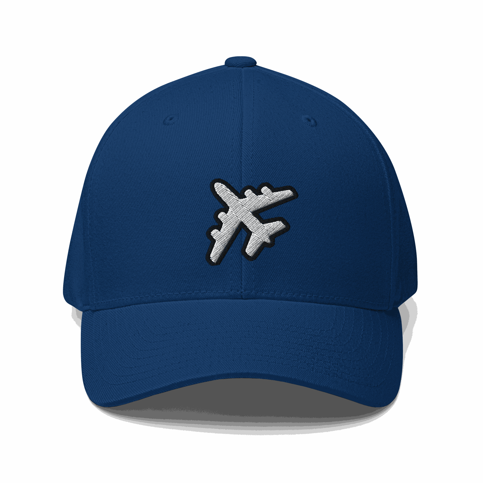 Pilot hat jumbo jet structured twill cap with embroidered pilot wings for aviation enthusiasts