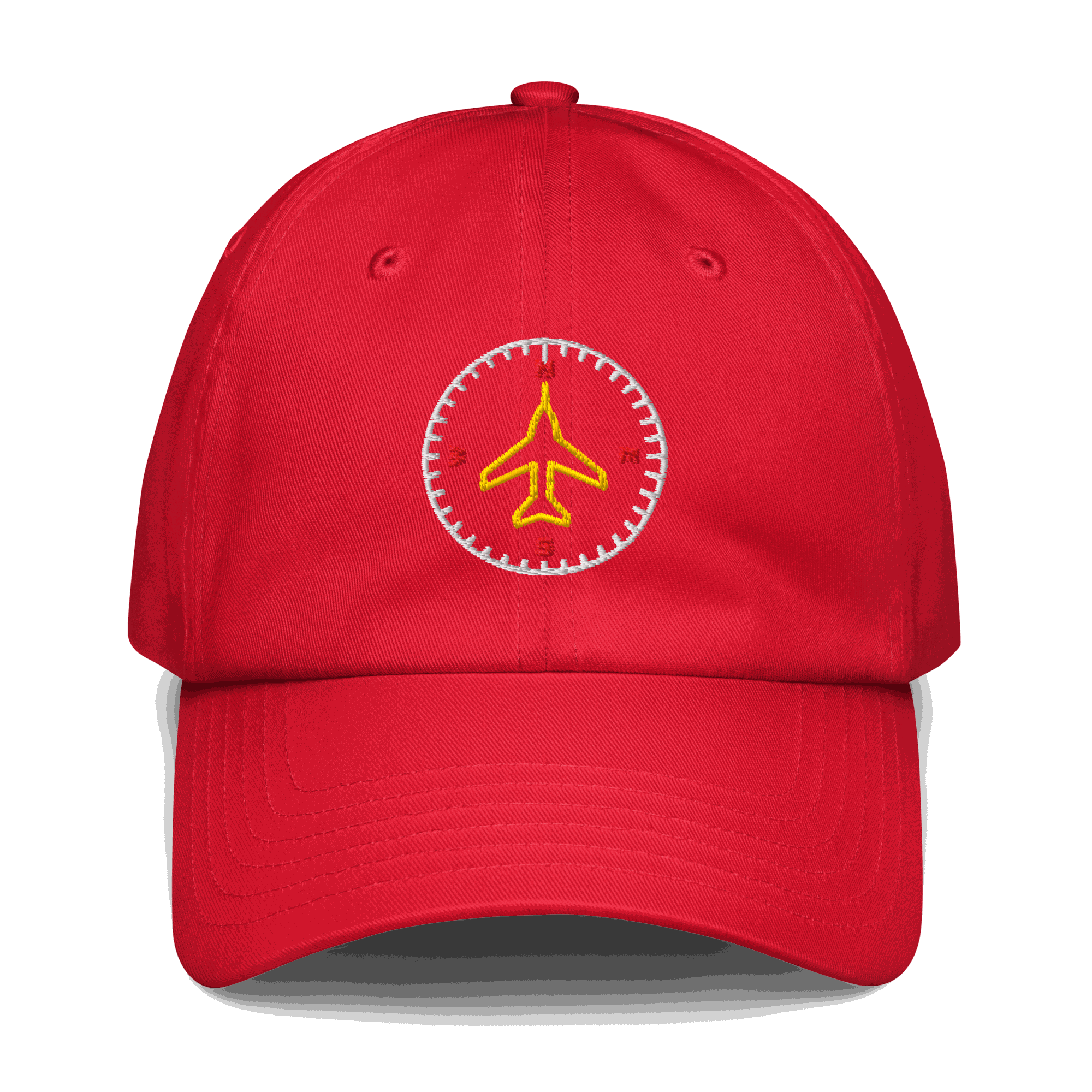 Compass Aviation Cap with embroidered compass design and adjustable strap for pilots and aviation enthusiasts