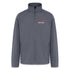 gray personalized soft shell jacket with zipper front and pockets