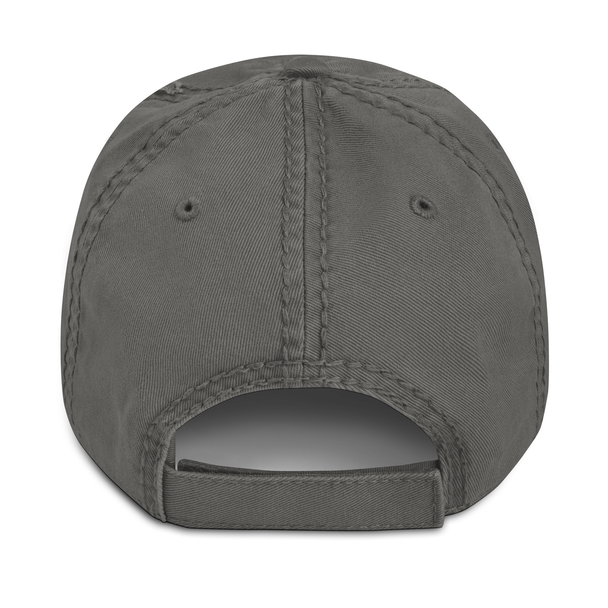 Charcoal grey pilot cap back view, adjustable fit